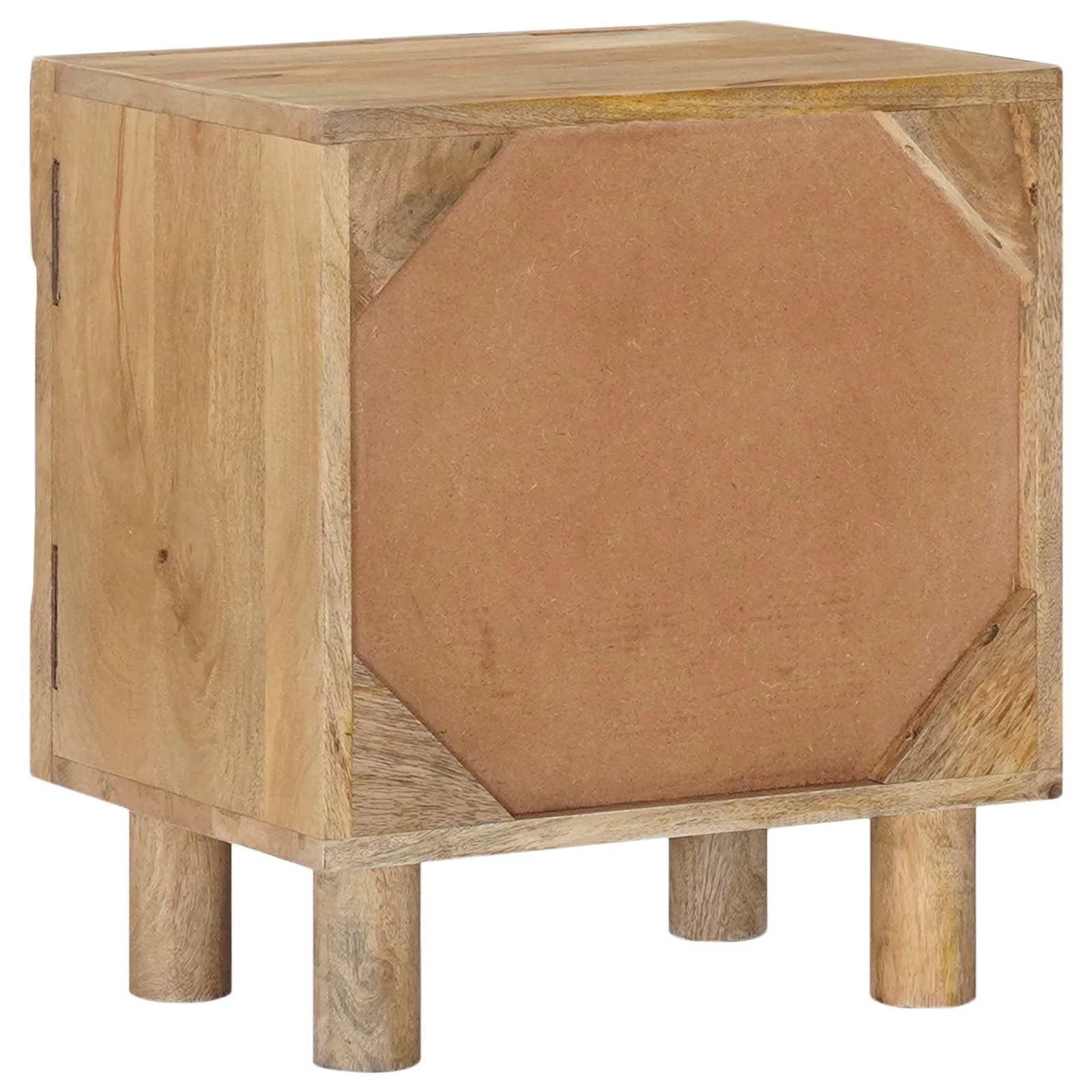Ročno izdelana nočna omarica Teak rjava 40 x 30 x 45 cm - slika 7