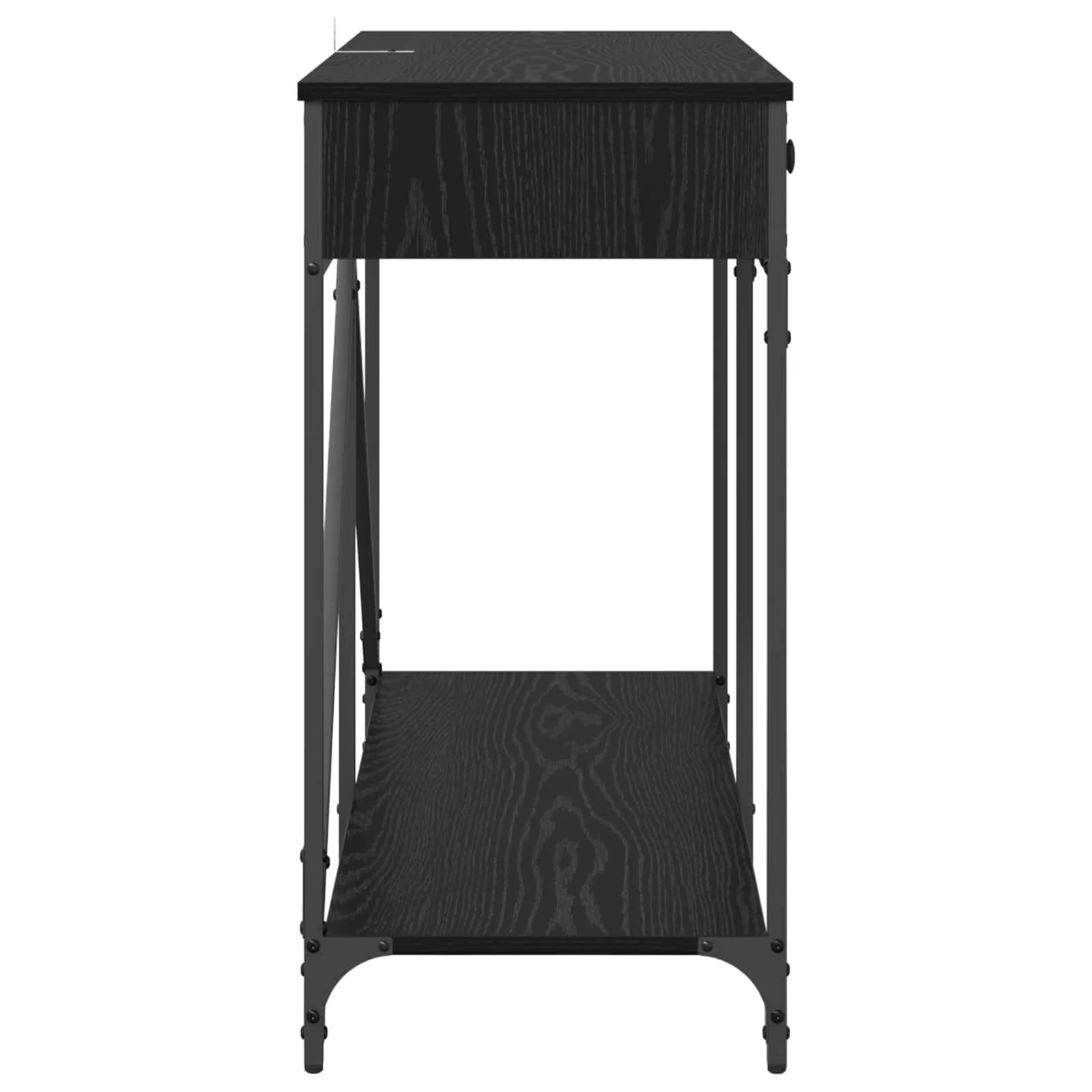 Konzolna miza Črna Orehovina 100 x 39 x 78,5 cm Inženirski les - slika 7
