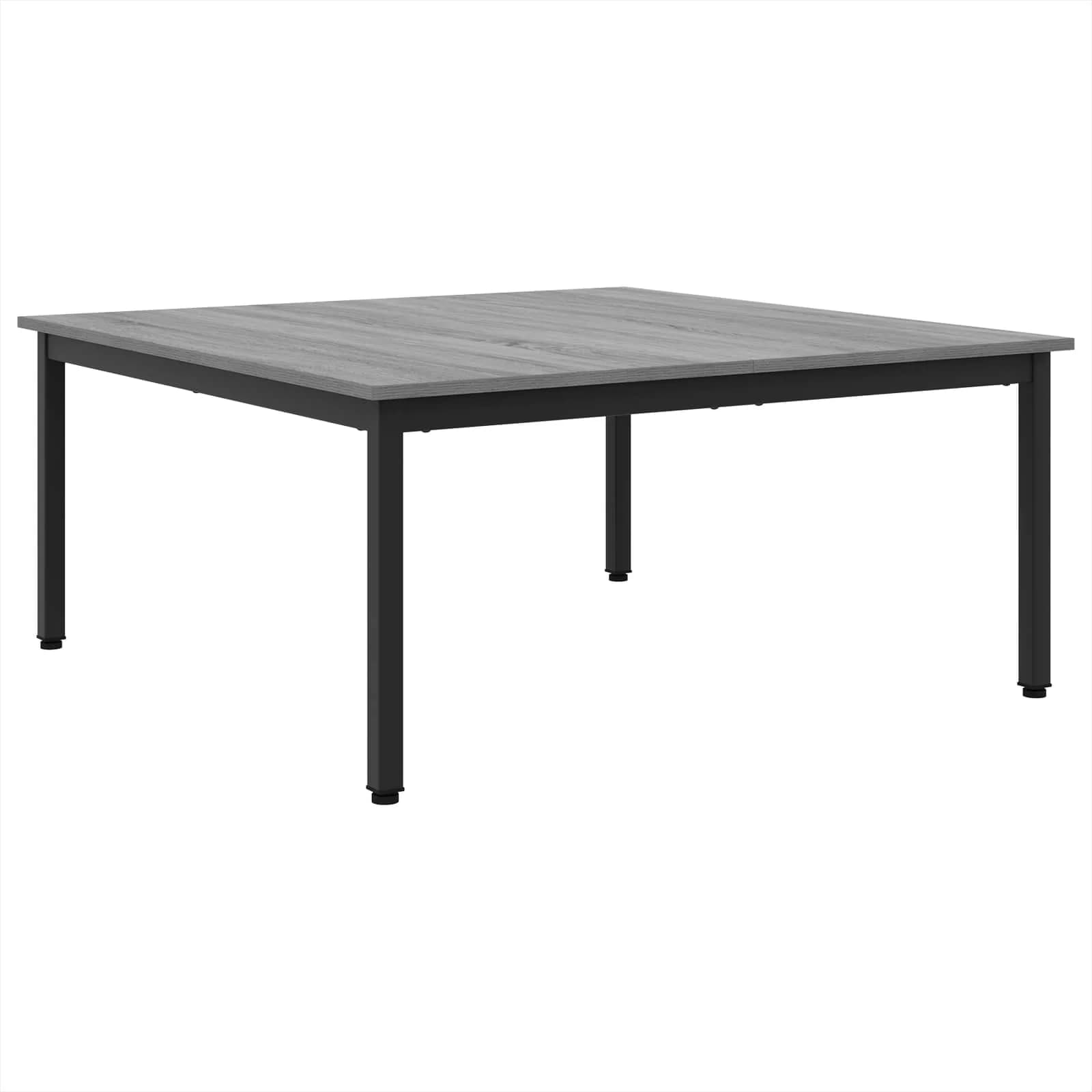 Klubska miza Siva Sonoma 100 x 100 x 45 cm Inženirski les - slika 2
