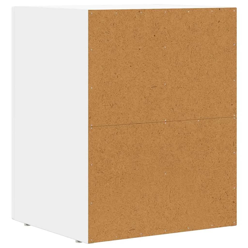 Nočna omarica ELST 2 kos Bela 40 x 35 x 50 cm Inženirski les - slika 8