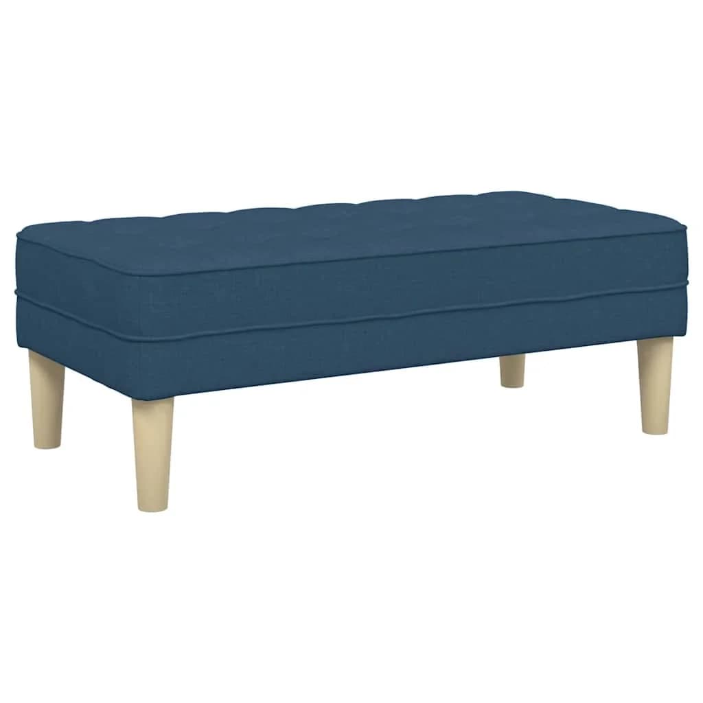 klop z blazino Modra 113 x 57 x 39 cm blago - slika 6