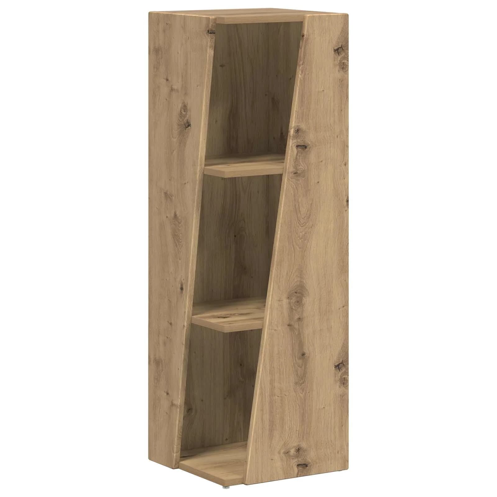 Stranski polic 33 x 32 x 100,5 cm Inženirski les Umetni hrast - slika 2