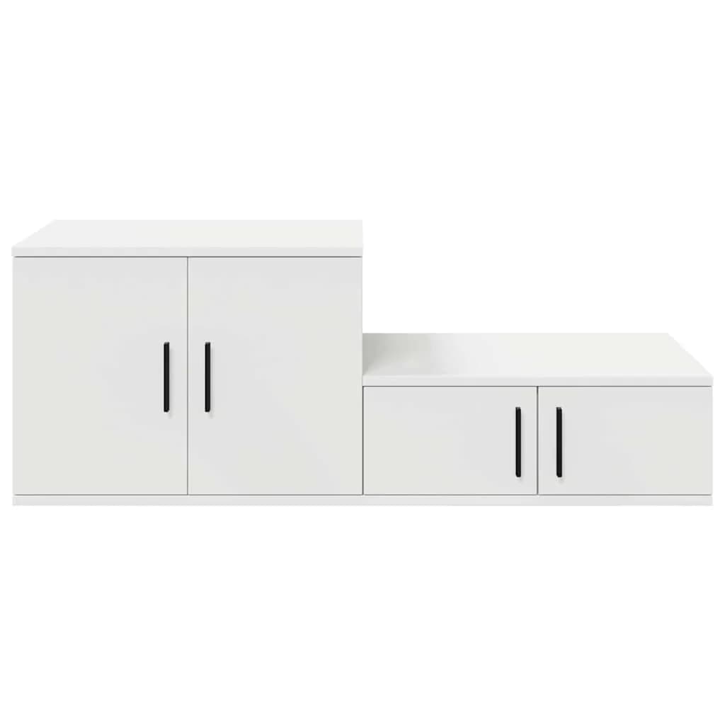 Omarica za shranjevanje 2 kos Bela 108 x 41 x 40 cm - slika 7