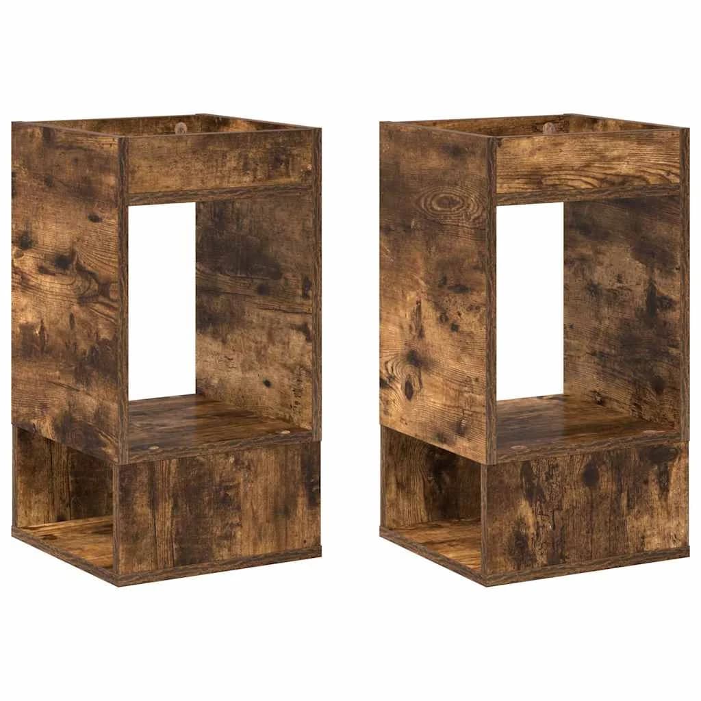 Stranska miza 2 kos Dimljeni oreh 30 x 30 x 56 cm - slika 2
