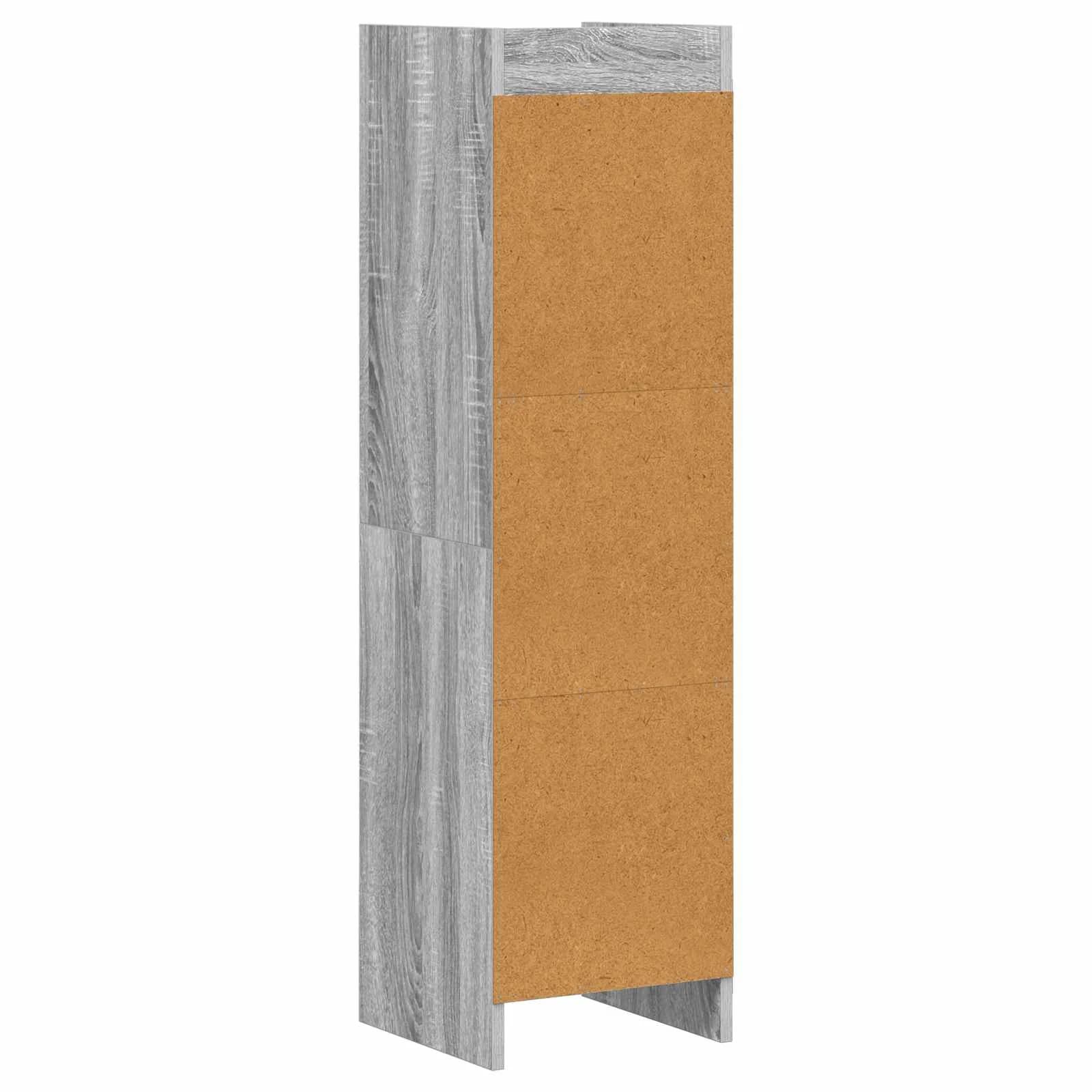 Knjižna omara Siva Sonoma 30 x 30 x 111 cm Inženirski les - slika 6
