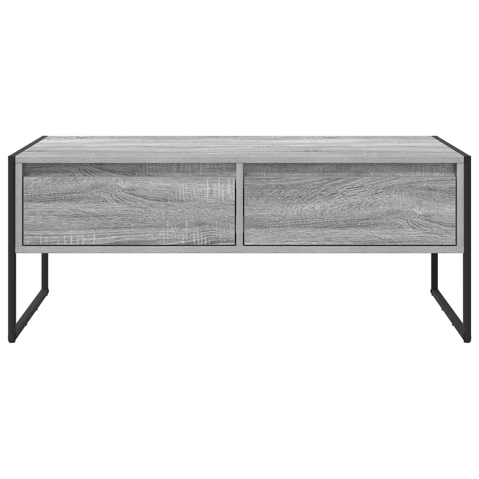 Klubska miza Siva Sonoma 100 x 46 x 40 cm Inženirski les - slika 6