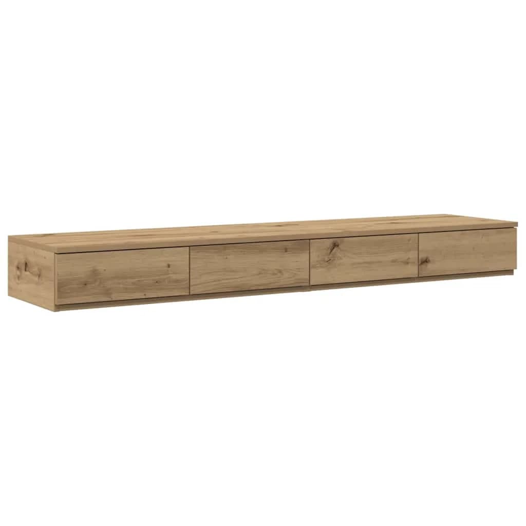 Posteljni predali s predalom Umetni hrast 160 x 36,5 x 16,5 cm - slika 2