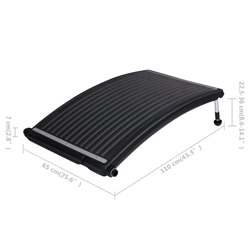 Zaobljen solarni grelni panel za bazen 3 kosi 110x65 cm - slika 12