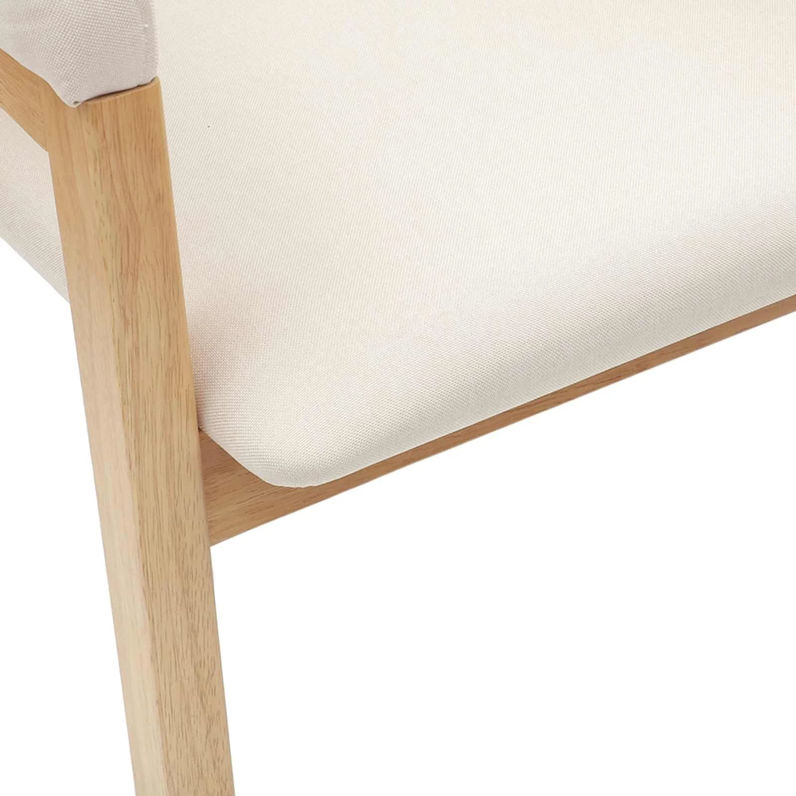 Jedilni stoli 2 kos Masivno gumovo les Naravna 54 x 57 x 73 cm - slika 9