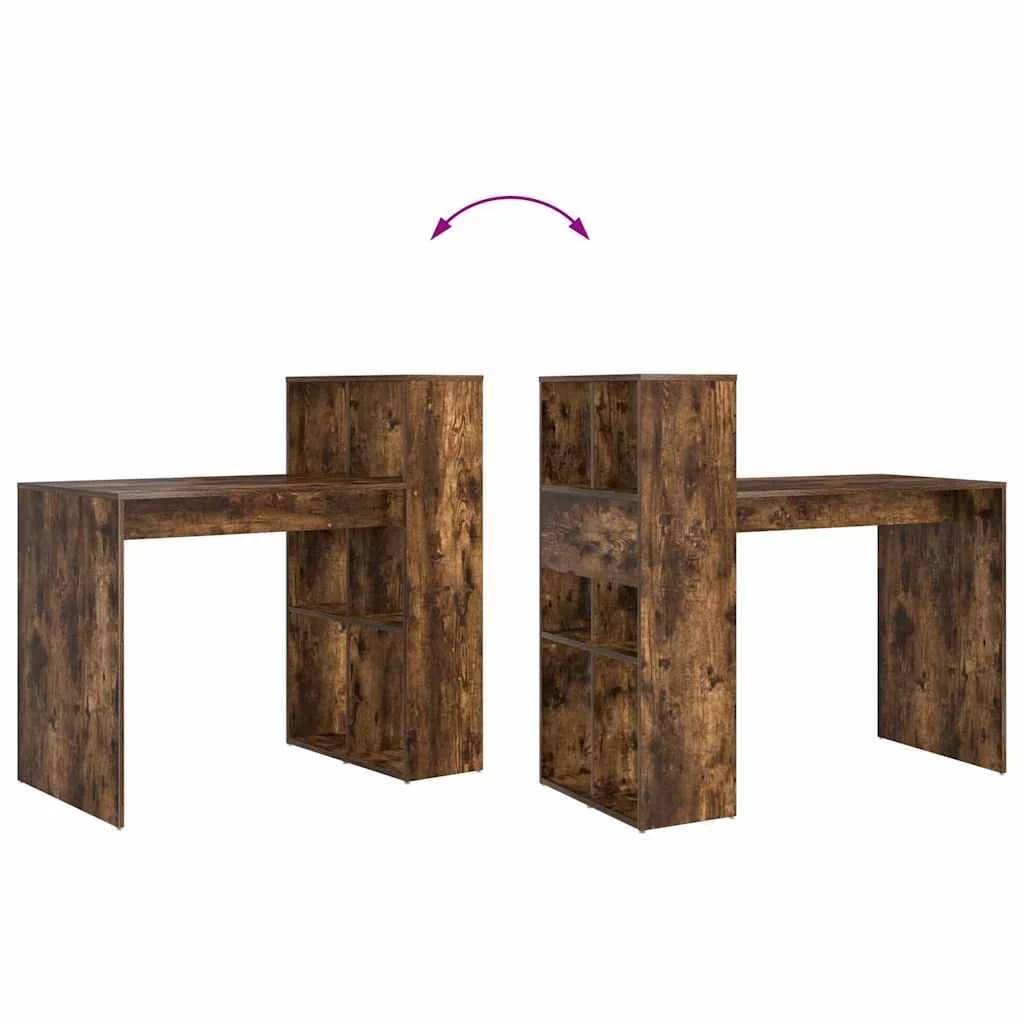 Miza Dimljeni oreh Inženirski les 108 x 55 x 103.5 cm - slika 10