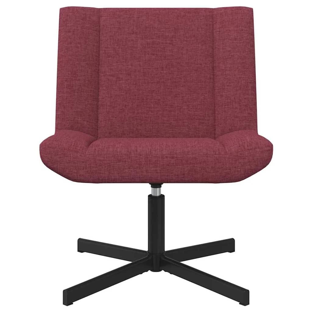 Vrtljiv stol Vinorodna rdeča 63 x 75 x 76 cm blago - slika 4