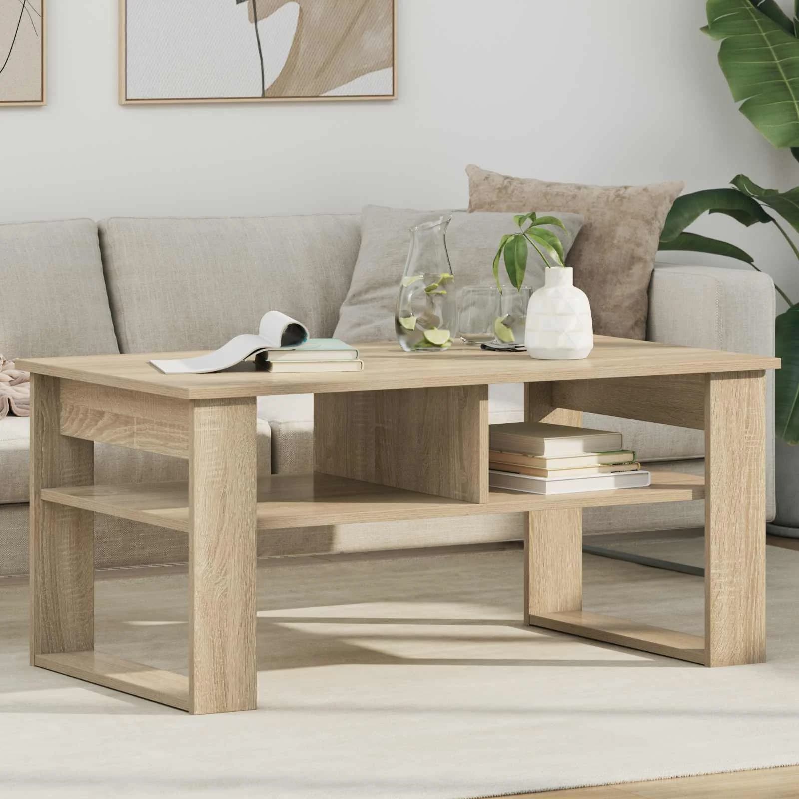 Klubska miza Sonoma hrast 96 x 54 x 44 cm Inženirski les