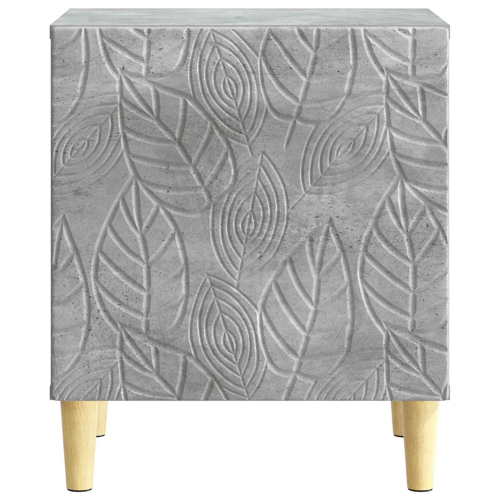 Nočna omarica 2 kos Betonsko siva 43 x 34,5 x 50 cm - slika 6