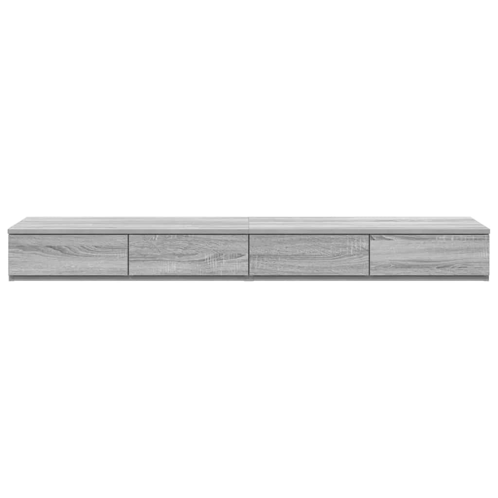 Posteljni predali Siva Sonoma 140 x 36,5 x 16,5 cm - slika 6
