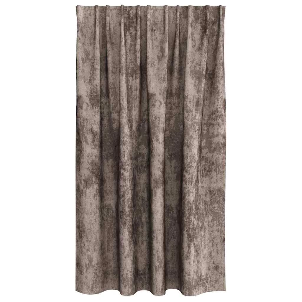 Velvete zavese 2 kos Kapučino 140 x 140 cm Žamet - slika 4