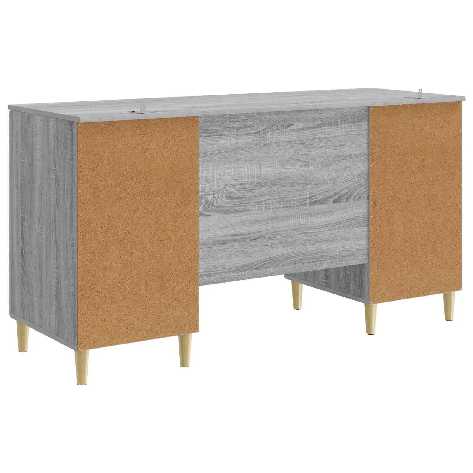 Miza Siva Sonoma Inženirski les 142,5 x 50 x 75 cm - slika 6