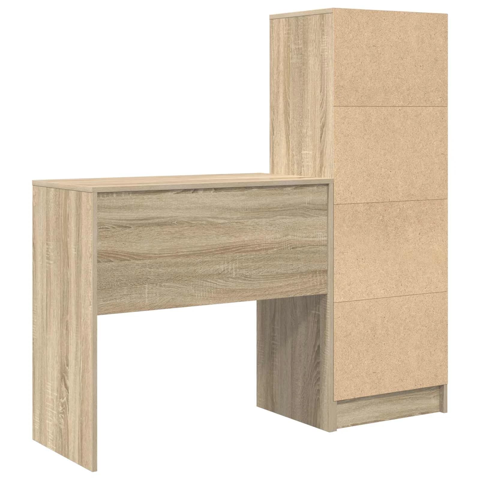Miza Sonoma hrast 125,5 x 40 x 127 cm 2 kos - slika 9