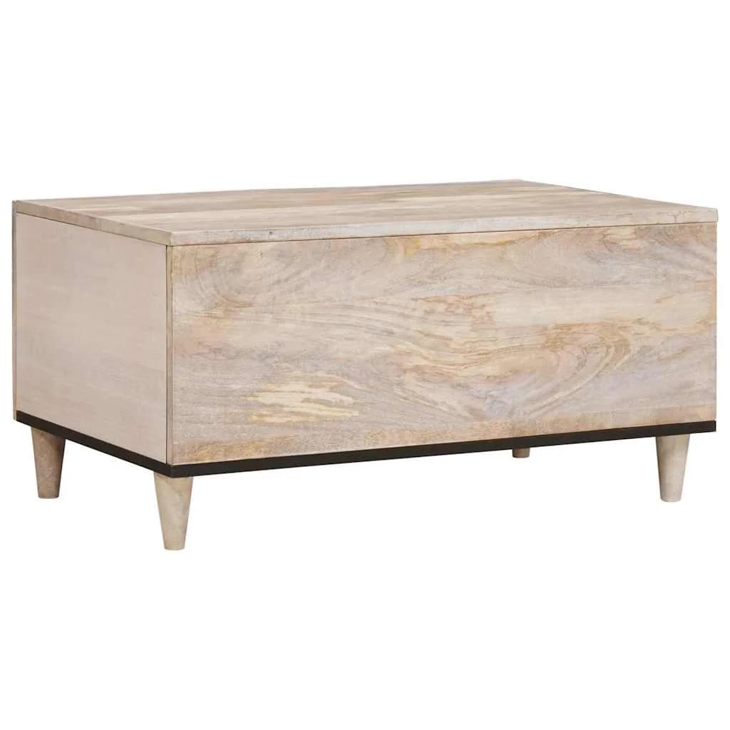 Klubska miza Bela 80 x 54 x 40 cm Inženirski les - slika 5
