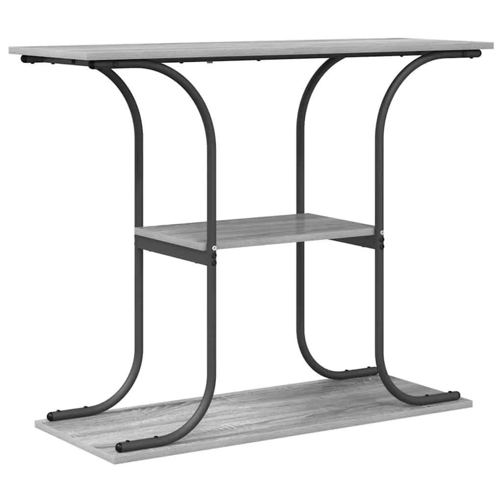 Konzolna miza Siva Sonoma 101 x 35 x 80,5 cm Inženirski les - slika 2