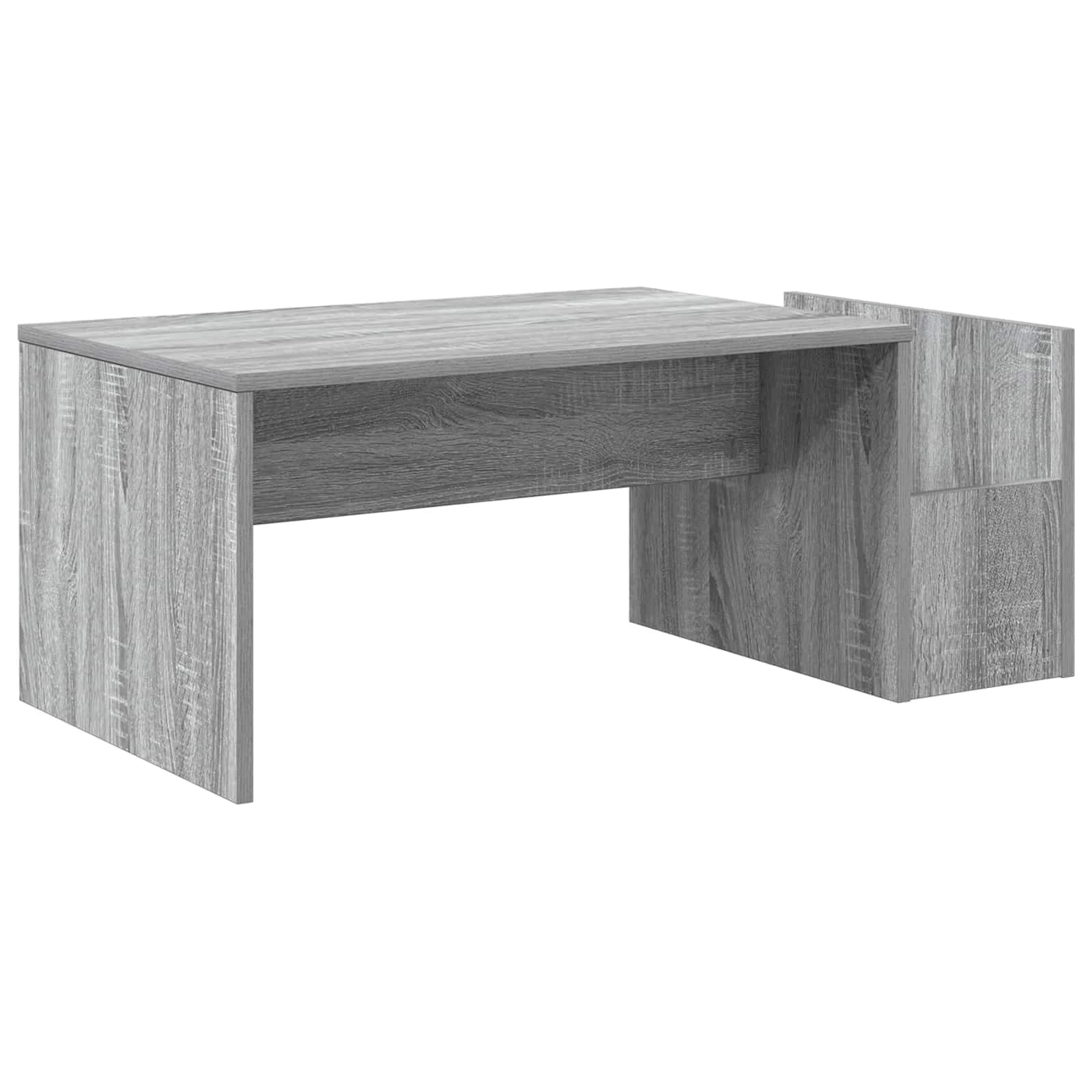 Klubska miza Siva Sonoma 90 x 45 x 35 cm Inženirski les - slika 7