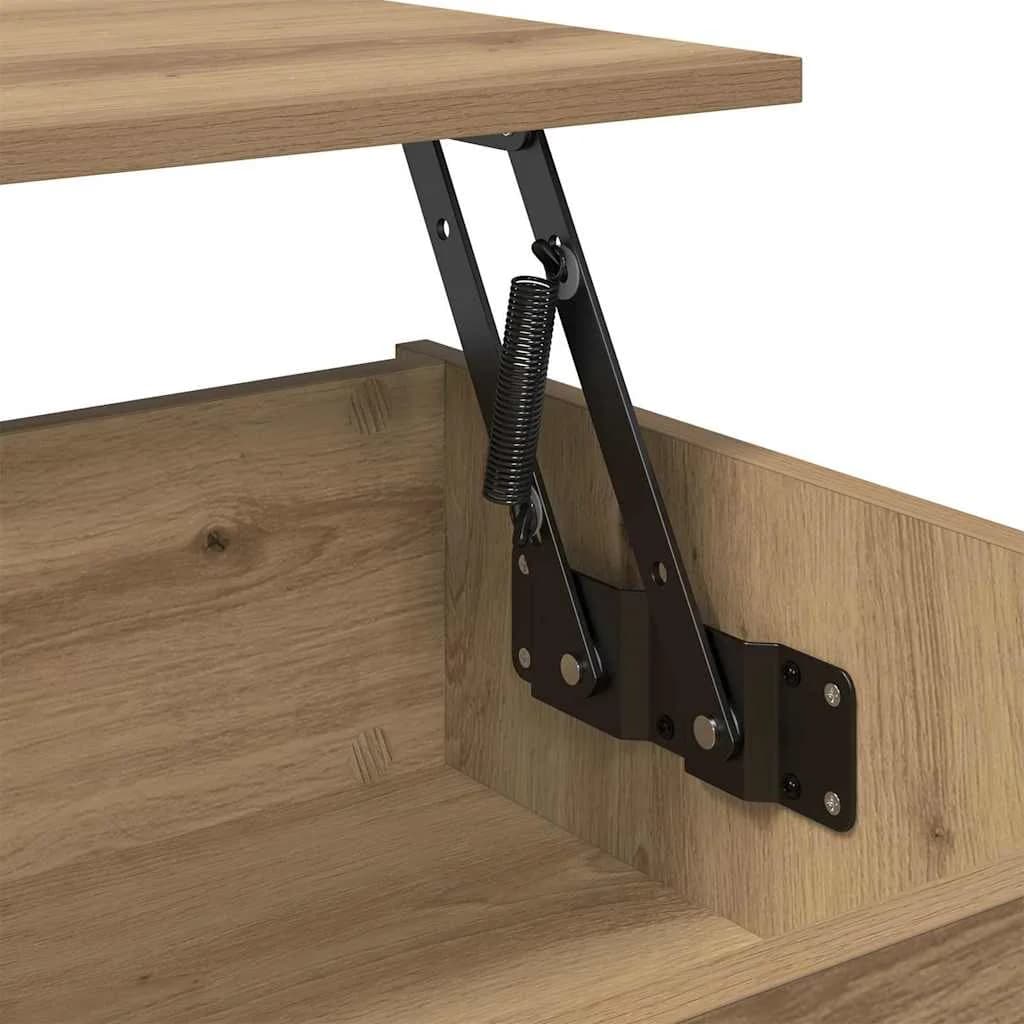 Klubska miza Umetni hrast 80 x 50,5 x 41,5 cm Inženirski les - slika 9
