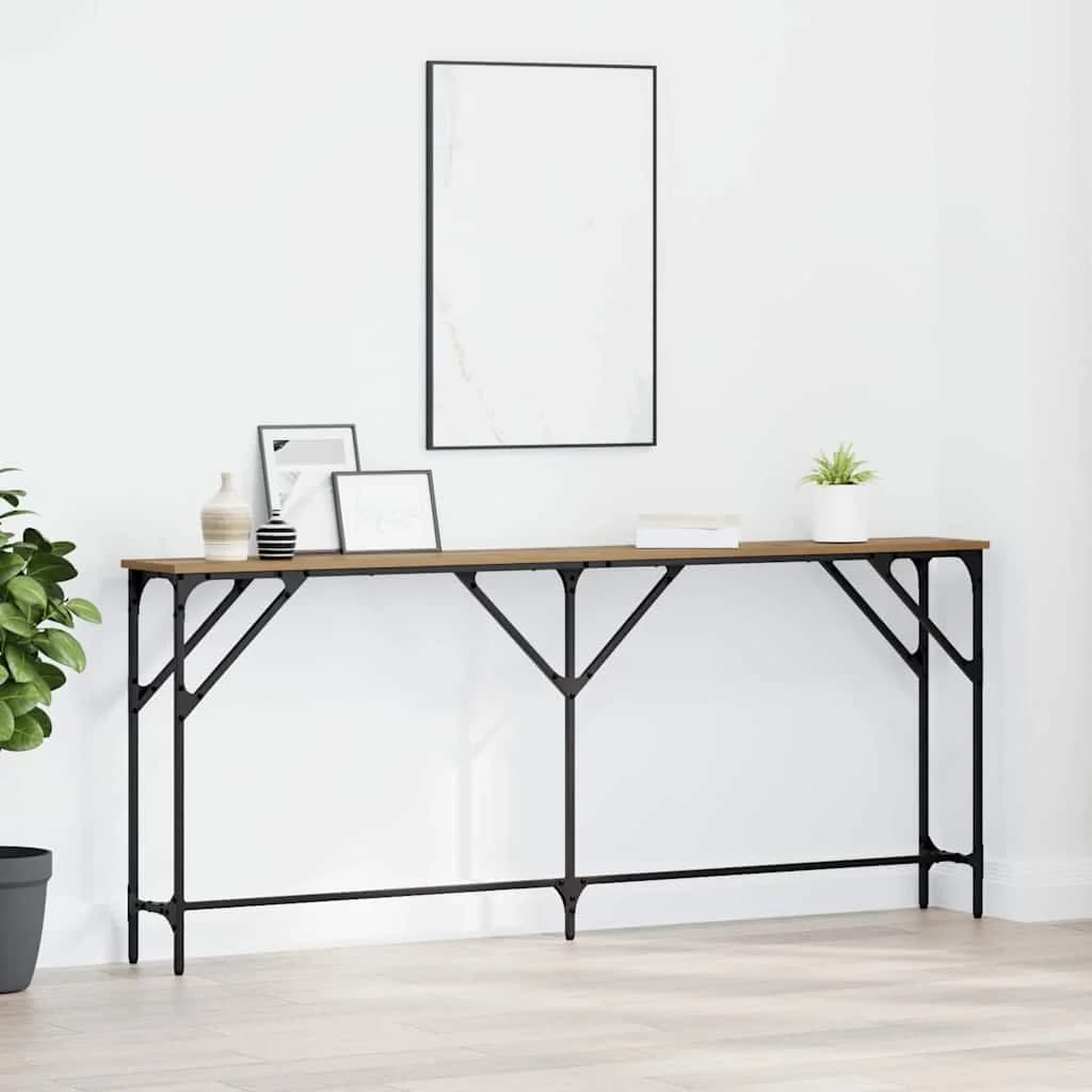 Konzolna miza artisan hrast 180 x 23 x 75 cm