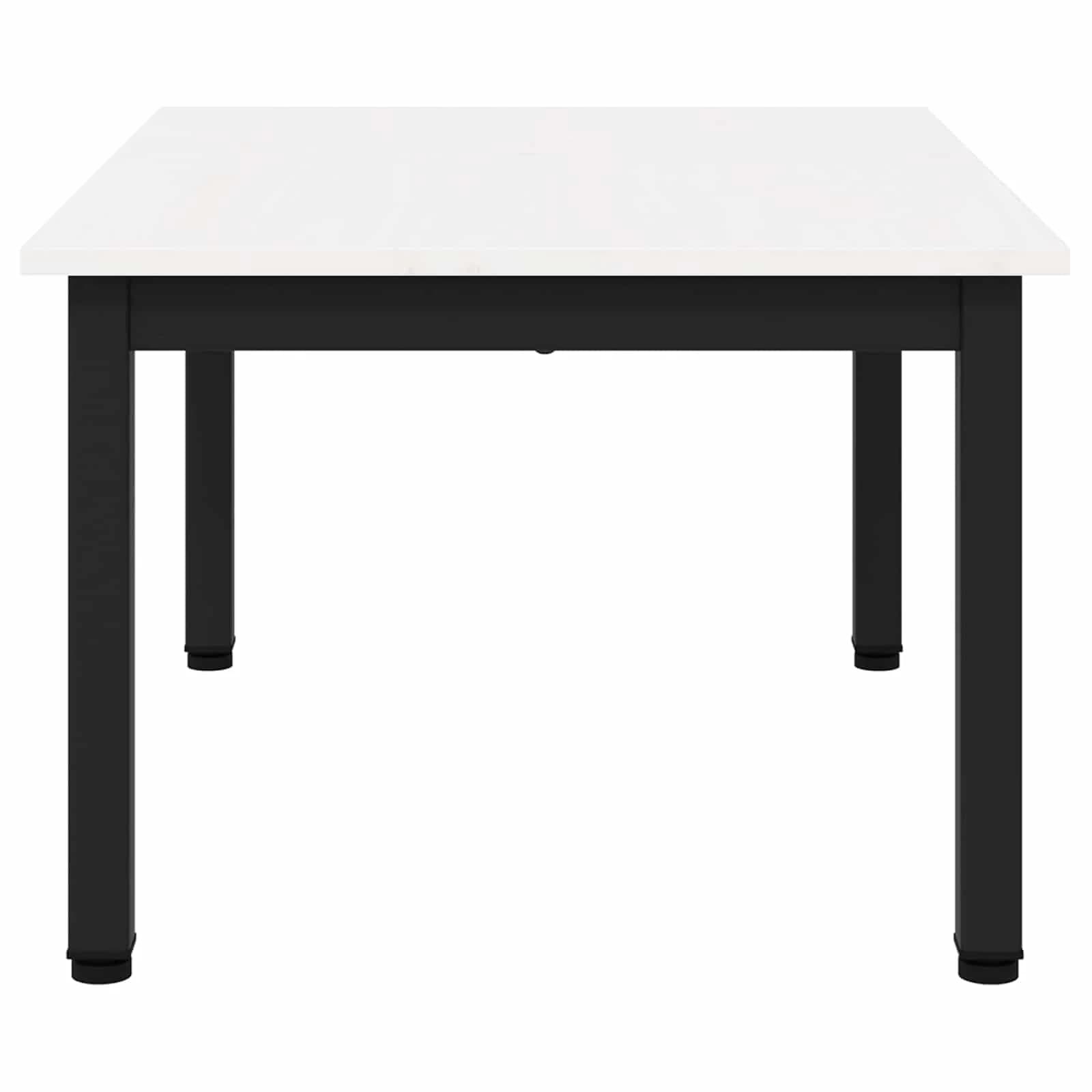 Klubska miza Bela 70 x 50 x 36 cm Masivno borovo les - slika 6