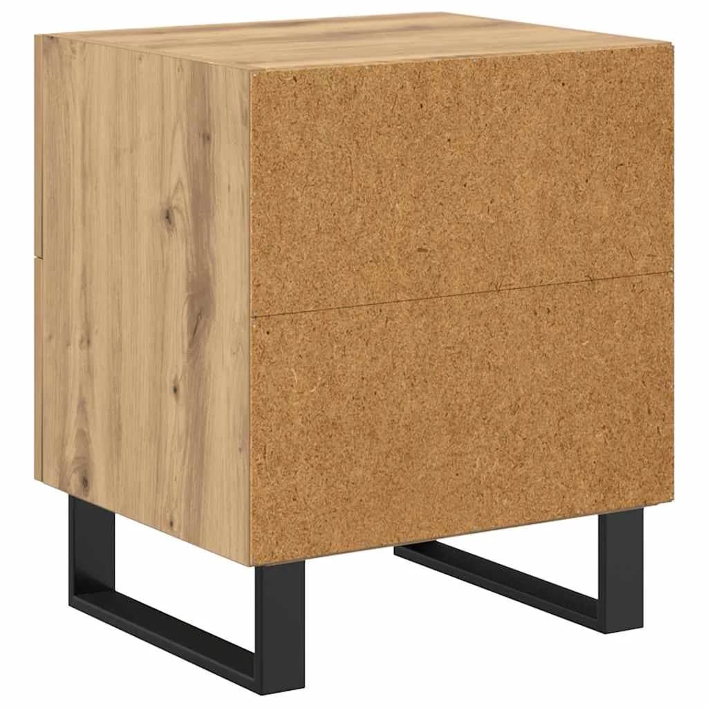 Nočna omarica Umetni hrast 40 x 35 x 47,5 cm Inženirski les - slika 8