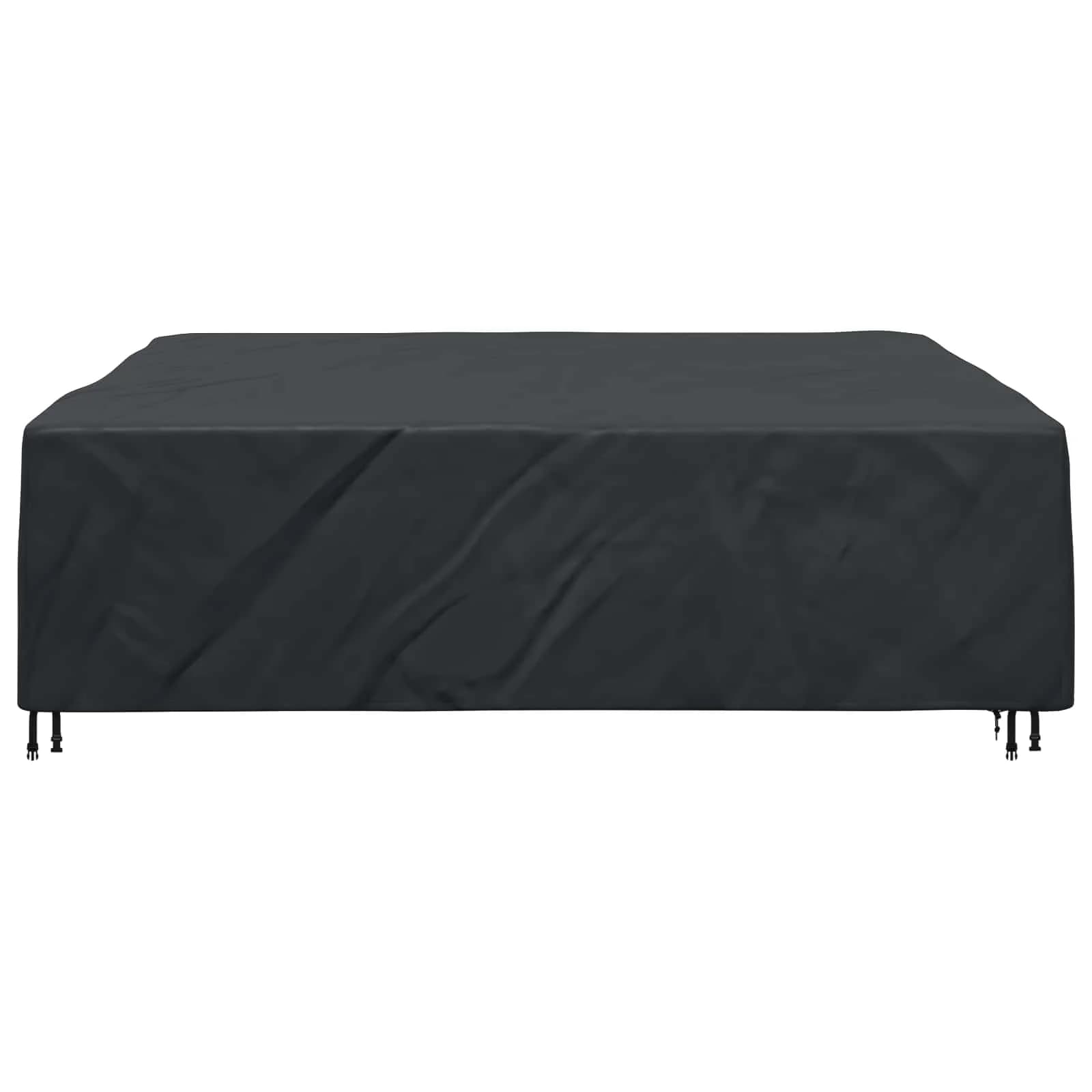 Prevleka za pohištvo Enobarvno Črna 260 x 260 x 70 cm 600D - slika 8