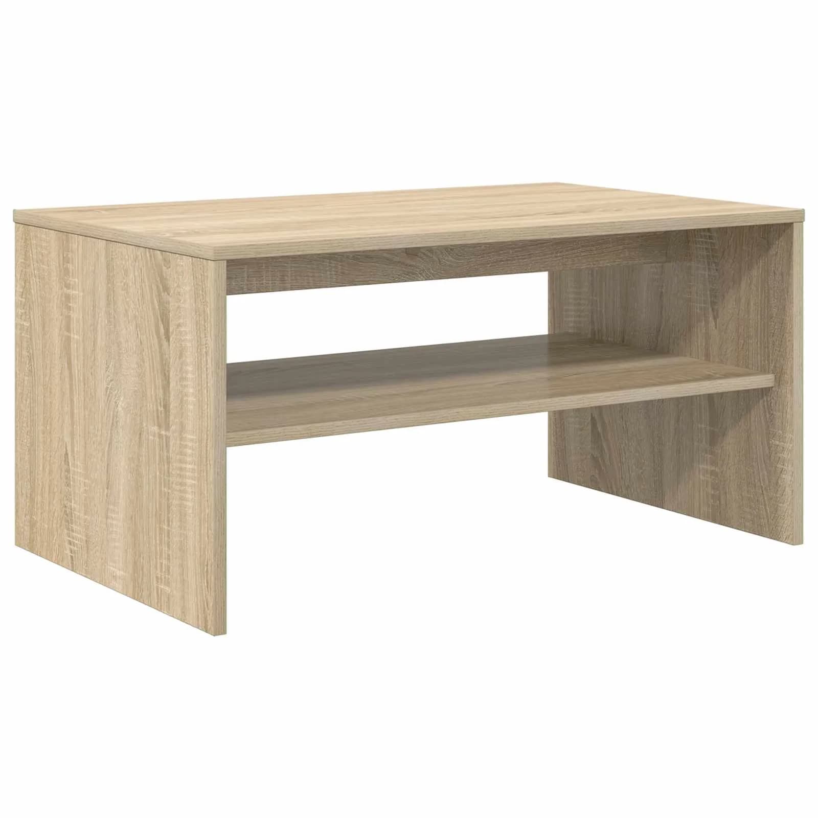Klubska miza Sonoma hrast 80 x 50 x 40 cm Inženirski les - slika 2