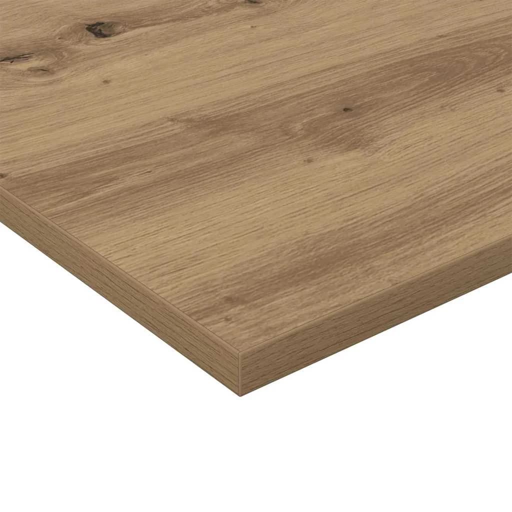 Polica za knjige 3 nivojev 4 kos 80 x 40 x 1,5 cm Rjava - slika 9