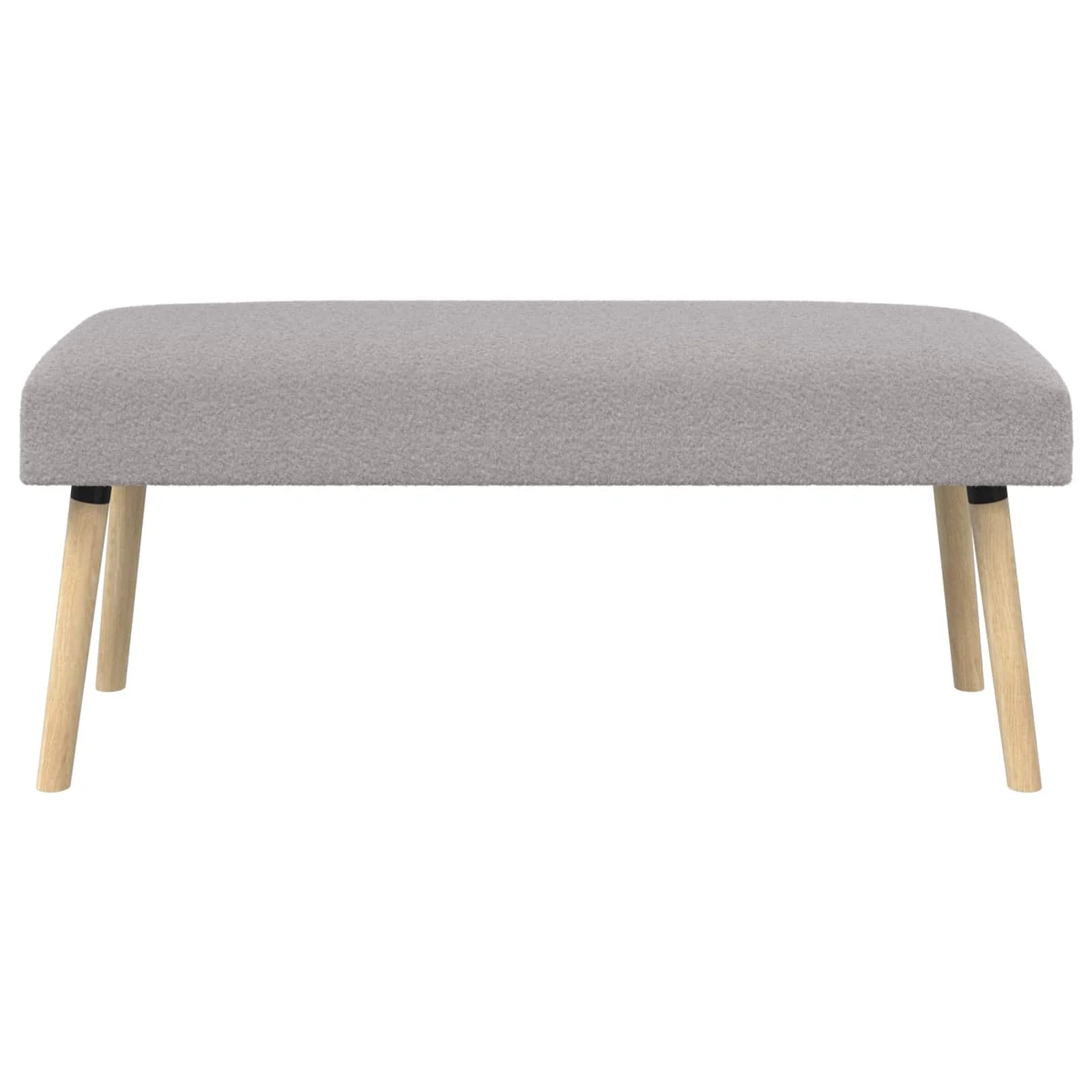 klop Enobarvno Svetlo siva 110 x 40 x 46 cm Bouclé - slika 5