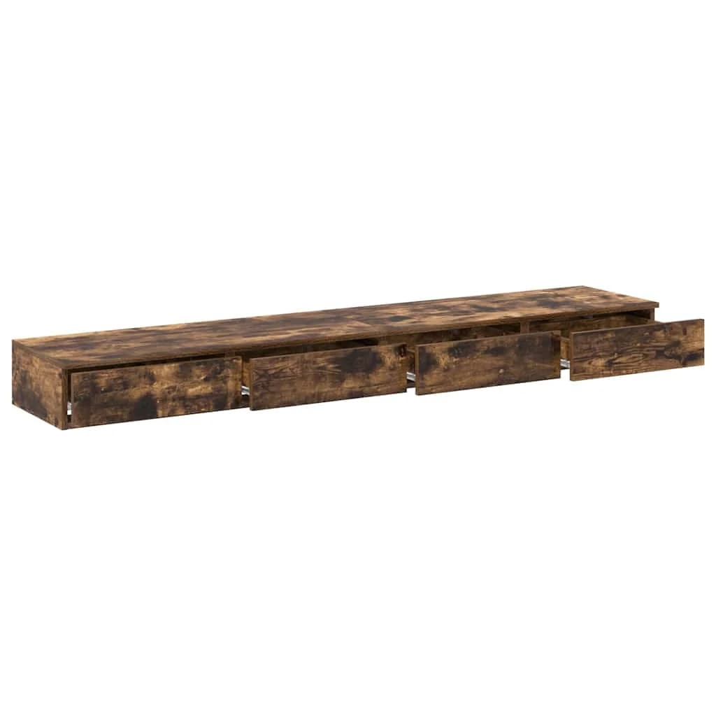 Posteljni predali s predalom Dimljeni oreh 180 x 36,5 x 16,5 cm - slika 5