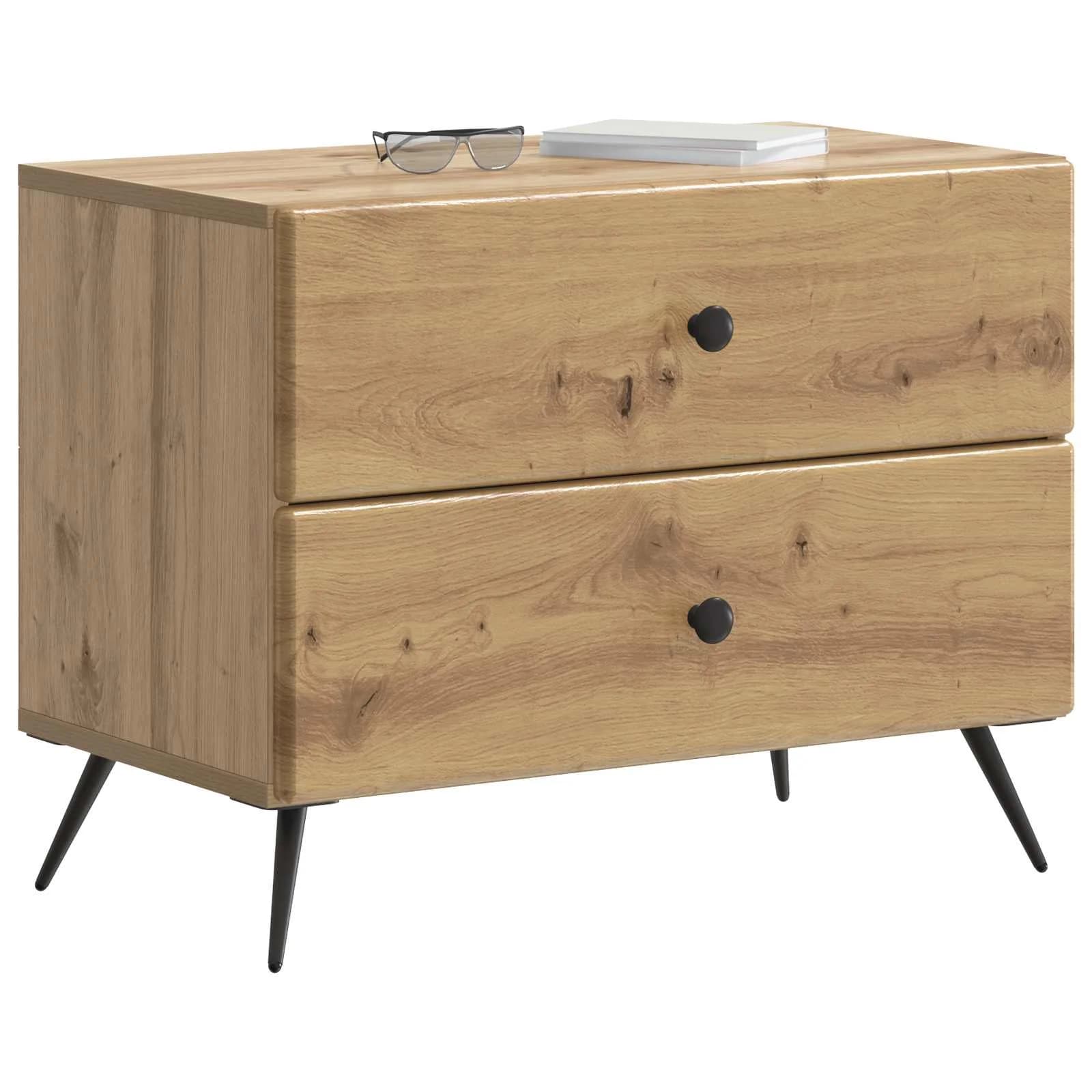 Nočna omarica Artisan hrast 62 x 34,5 x 47,5 cm Inženirski les - slika 3