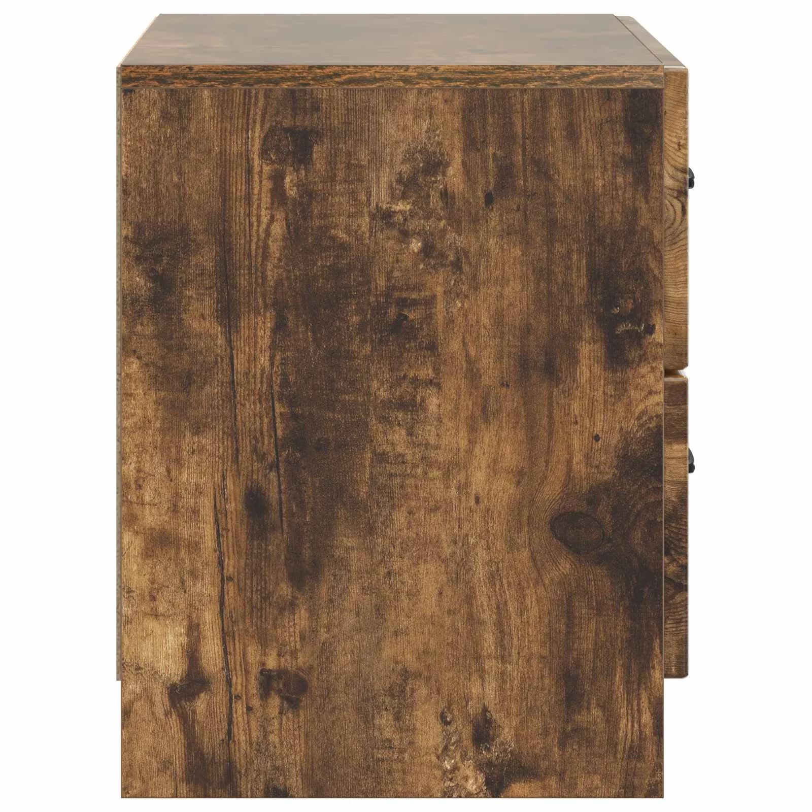 Nočna omarica Dimljen hrast 62 x 34,5 x 44,5 cm Inženirski les - slika 6