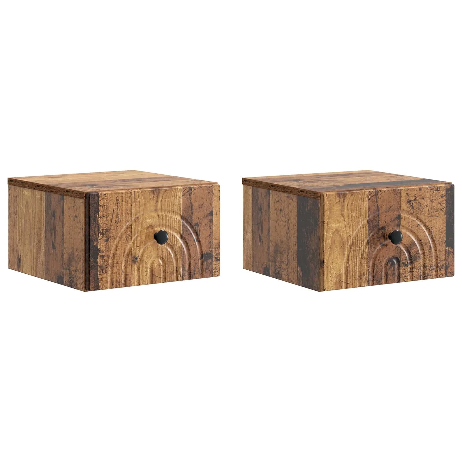 Stenski nočni omarici 2 kos Star les 33 x 34,5 x 20 cm - slika 2