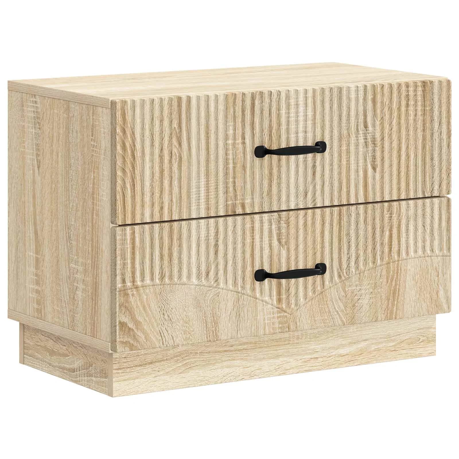 Nočna omarica Sonoma hrast 62 x 34,5 x 44,5 cm Inženirski les - slika 2