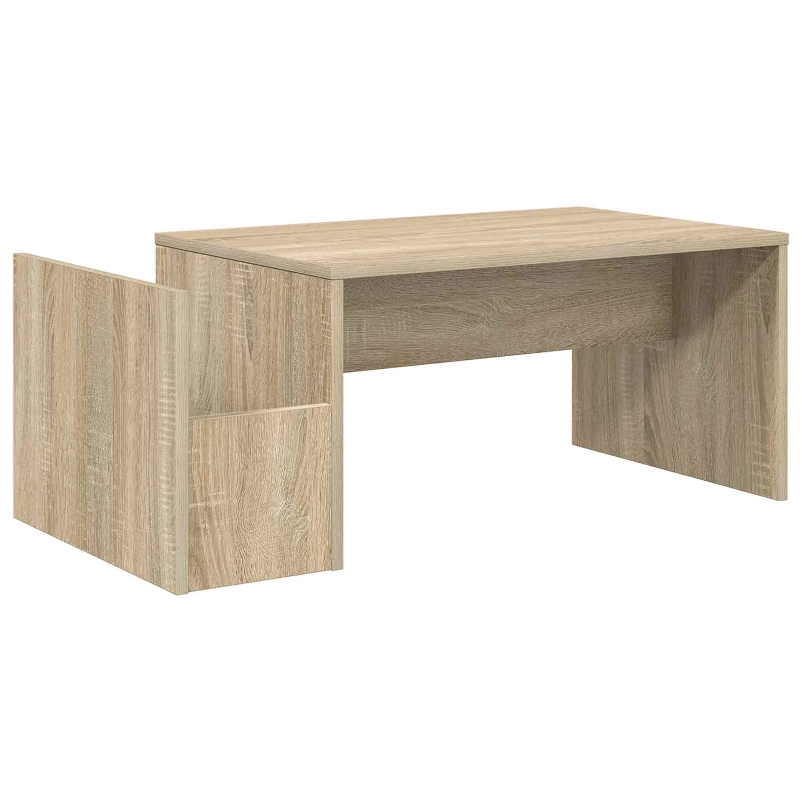 Klubska miza Sonoma hrast 90 x 45 x 35 cm Inženirski les - slika 2
