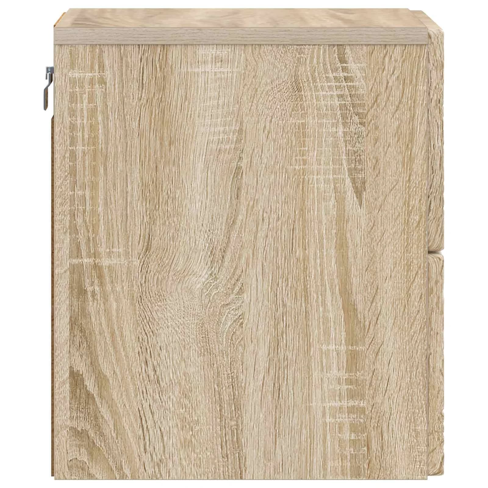 Stenski nočni omarici 2 kos Sonoma hrast 34,5 x 33 x 40 cm - slika 7