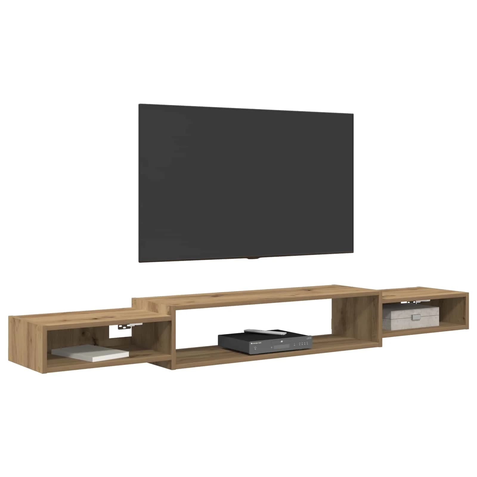 Stenska TV omarica Montaža za steno Artisan hrast - slika 3