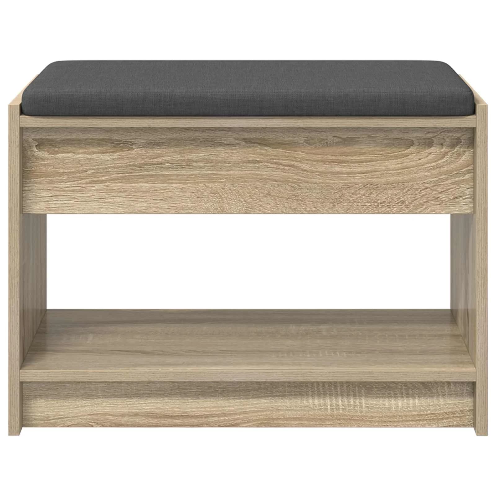 Haldna klop z blazino s polico Sonoma hrast 63 x 38 x 45 cm - slika 5