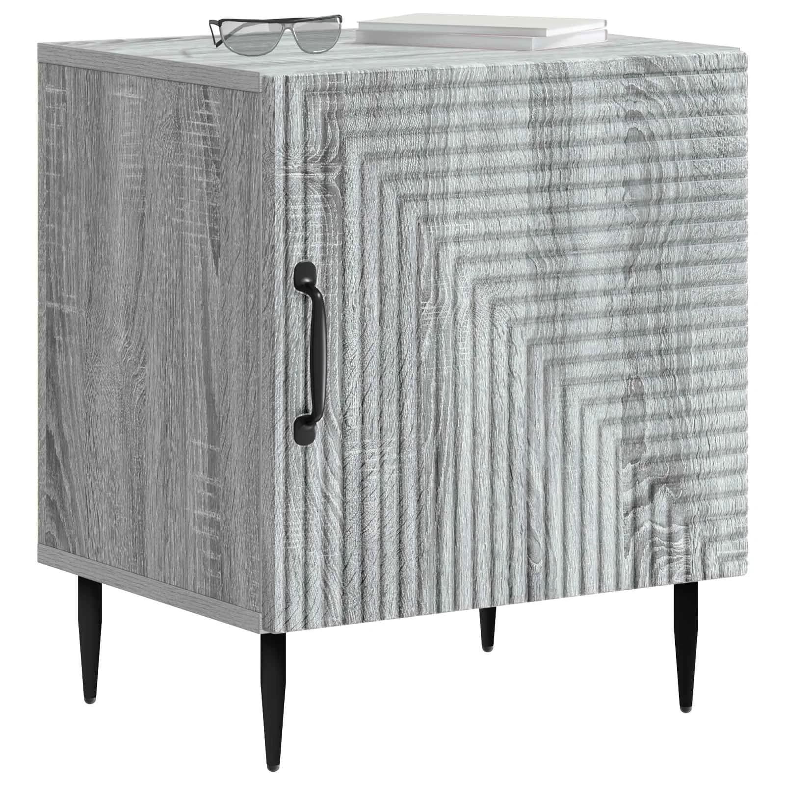 Nočna omarica 2 kos Siva Sonoma 43 x 34,5 x 50 cm - slika 3
