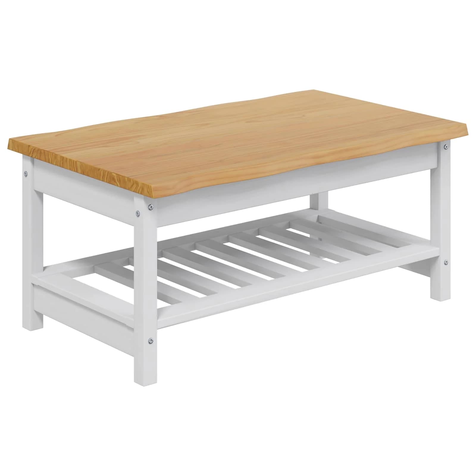 Klubska miza EKAI Bela 100 x 60 x 45,5 cm Trdna borovina - slika 2