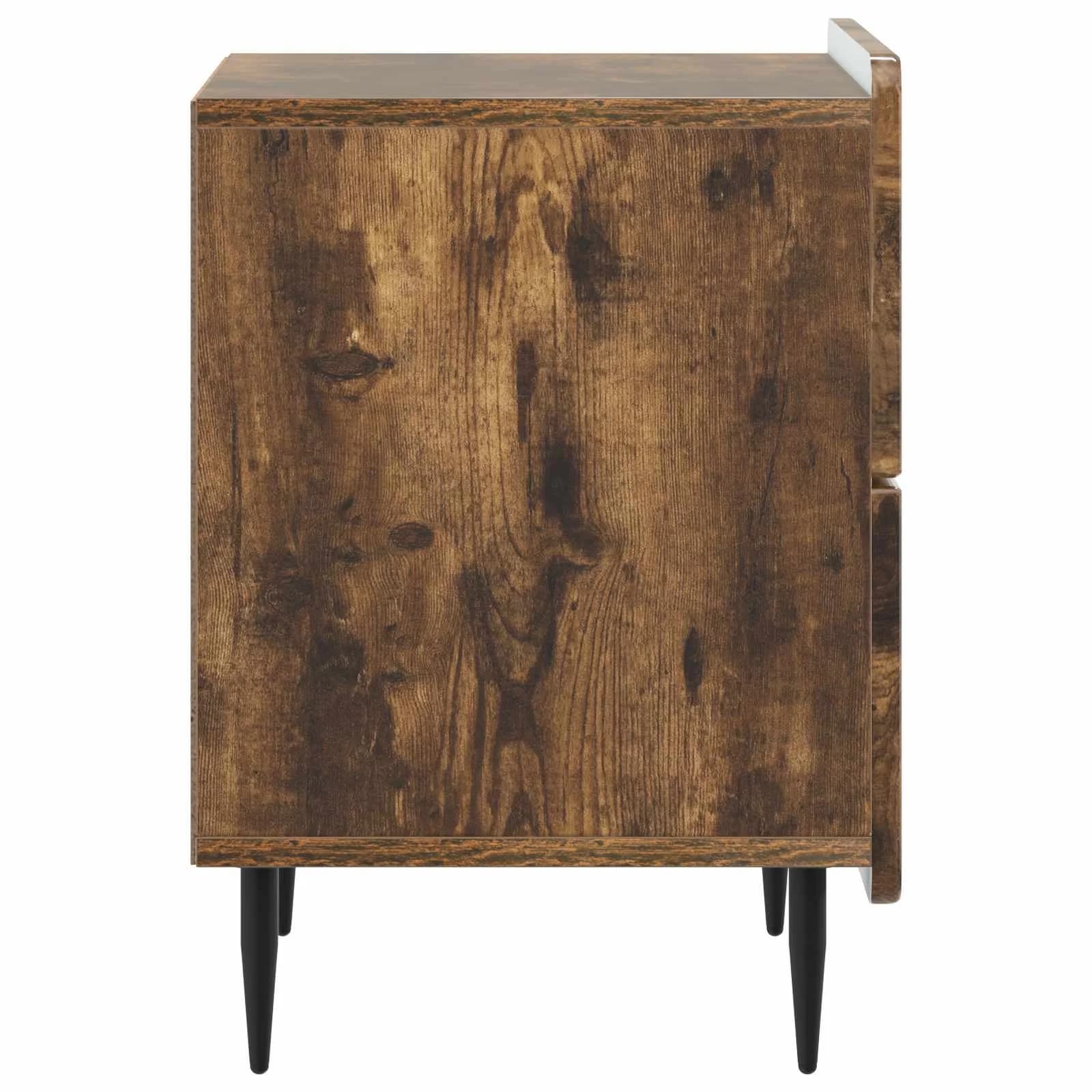 Nočna omarica 2 kos Dimljen hrast 43 x 34,5 x 49,5 cm - slika 8