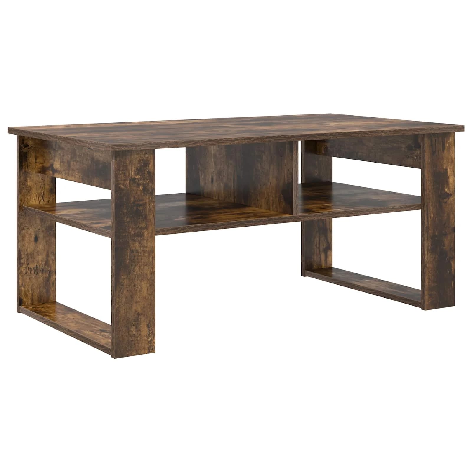 Klubska miza Dimljeni oreh 96 x 54 x 44 cm Inženirski les - slika 2
