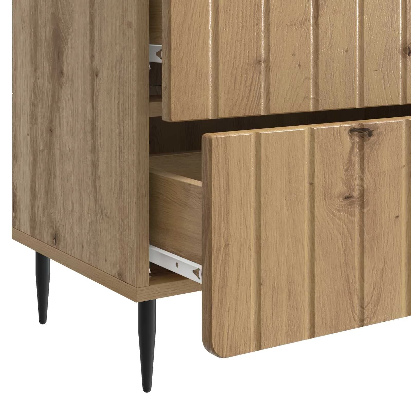 Nočna omarica Artisan hrast 62 x 34,5 x 49,5 cm Inženirski les - slika 9