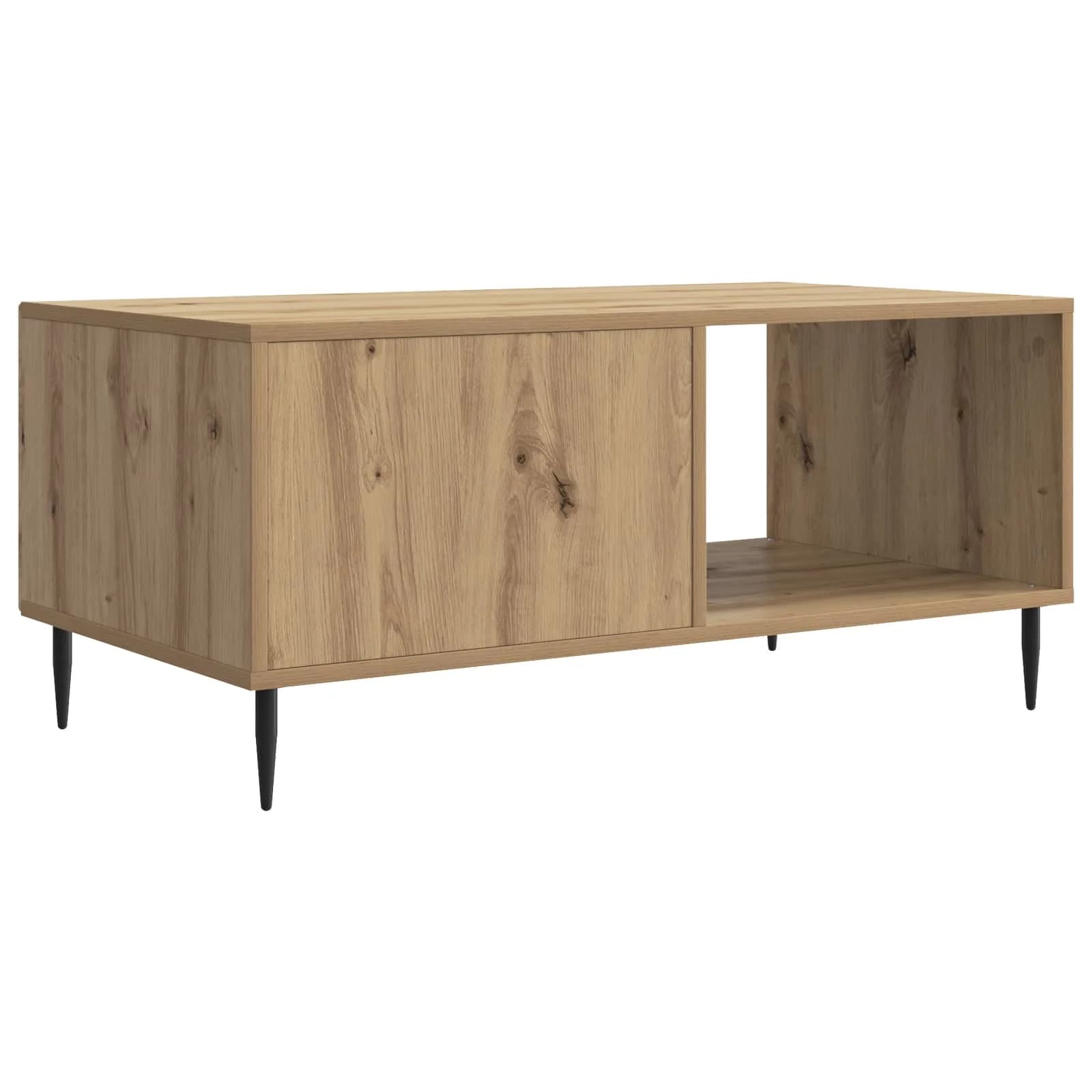 Klubska miza Artisan hrast 90 x 50 x 40 cm Inženirski les - slika 7