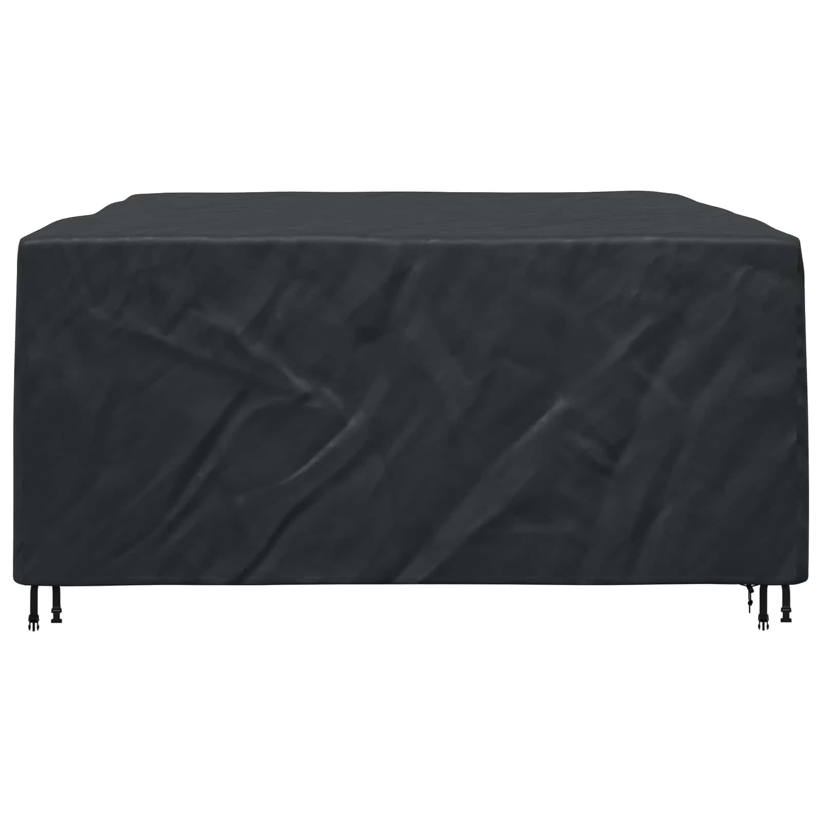 Prevleka za pohištvo Enobarvno Črna 250 x 210 x 70 cm 420D - slika 8