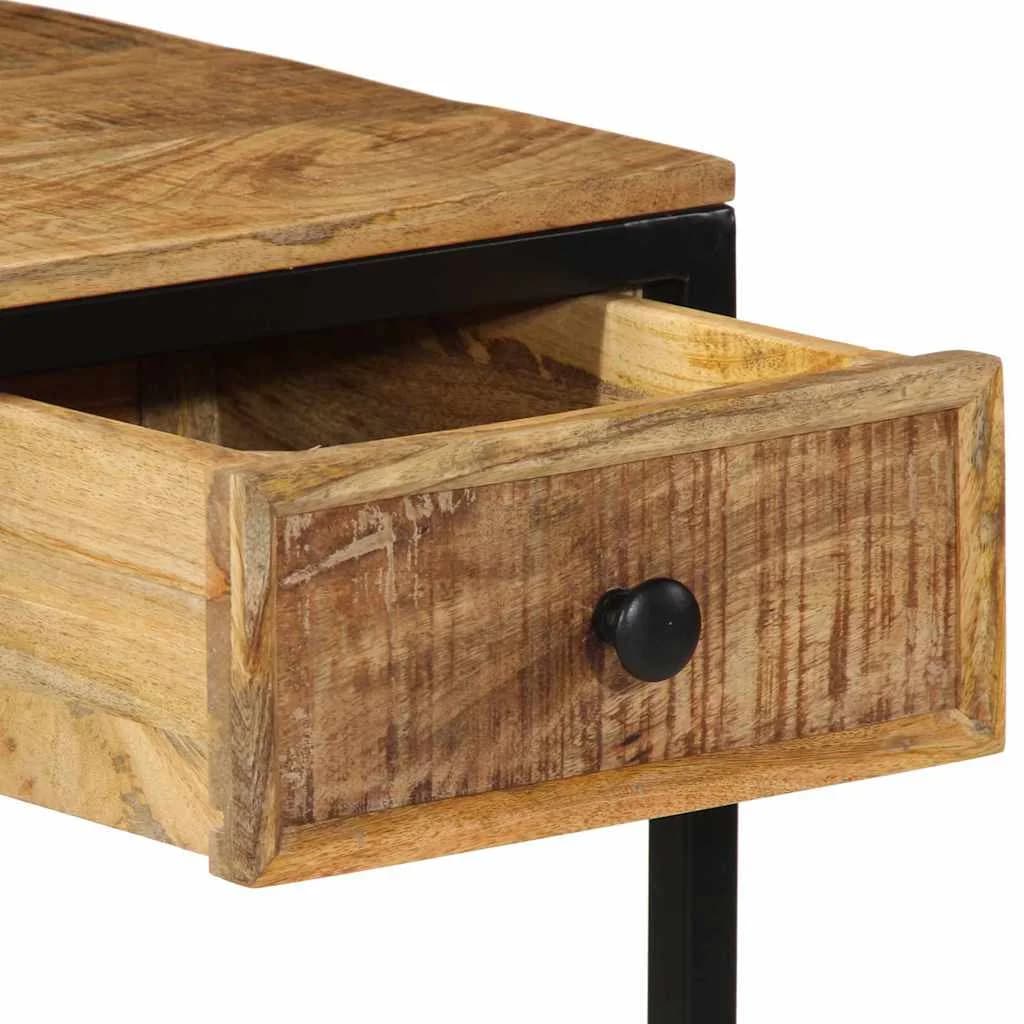 Pisalna miza Rjava 105 x 50 x 75 cm Trdna mango les in kovina - slika 9