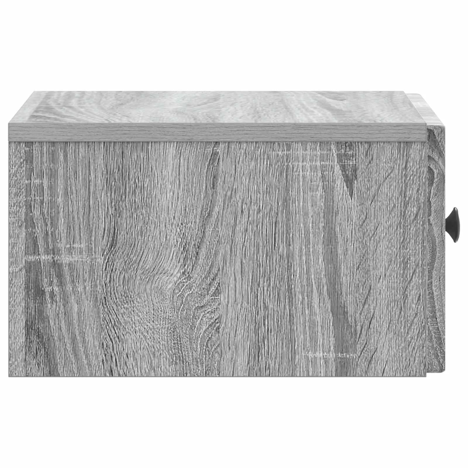 Stenski nočni omarici 2 kos Siva Sonoma 33 x 34,5 x 20 cm - slika 8
